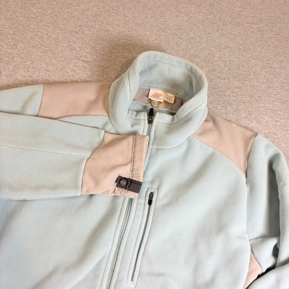 Eastern Mountain Sports Fleece Jacket Womens XL Blue Polartec Full Zip Hiking